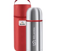 Термос Relaxika Duo 750 в чехле, стальной арт.15348.10
