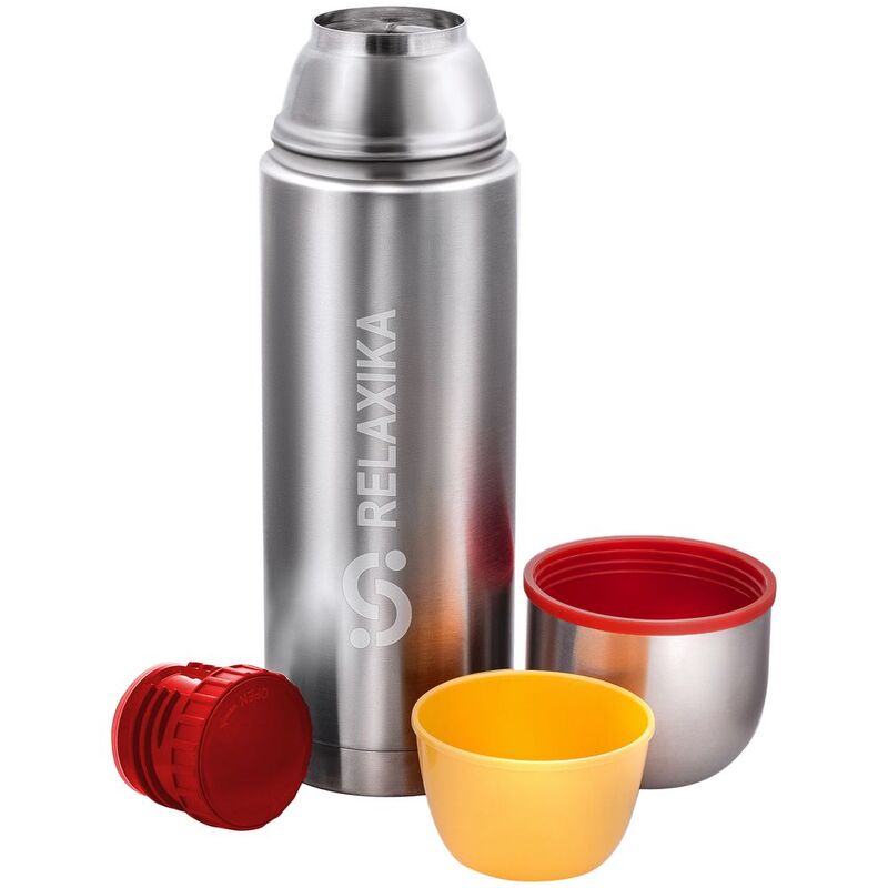 Термос Relaxika Duo 1000 в чехле, стальной арт.15349.10