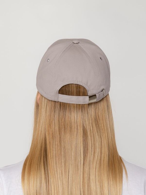 Бейсболка Canopy, серая с черным кантом арт.15149.11