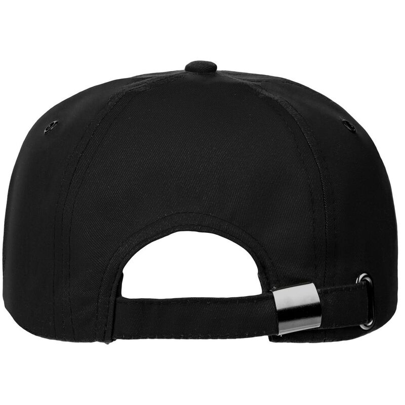 Бейсболка Canopy, черная с белым кантом арт.15149.30