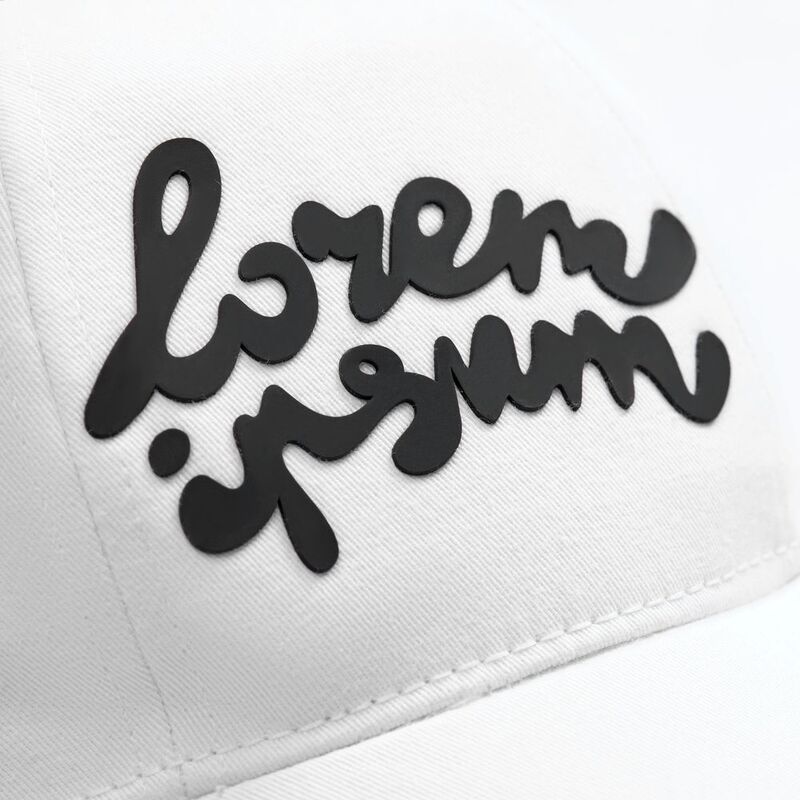 Бейсболка Canopy, белая с темно-синим кантом арт.15149.60