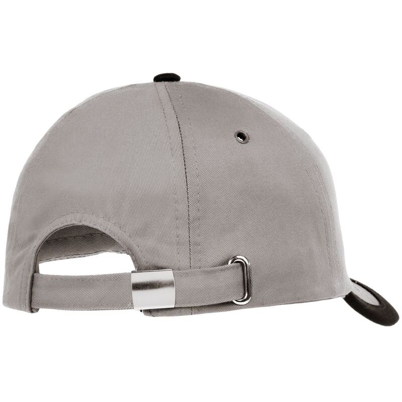 Бейсболка Honor, серая с черным кантом арт.15150.11