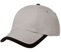 Бейсболка Honor, серая с черным кантом арт.15150.11