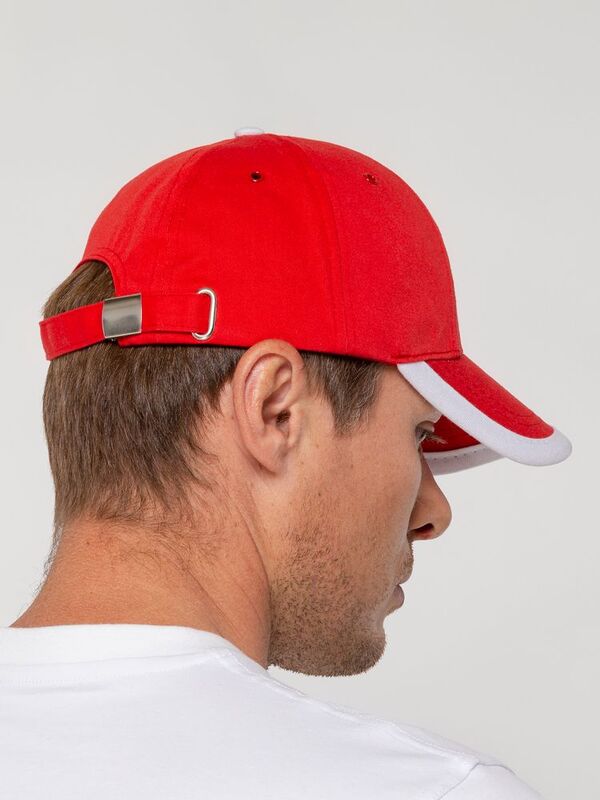 Бейсболка Honor, красная с белым кантом арт.15150.50