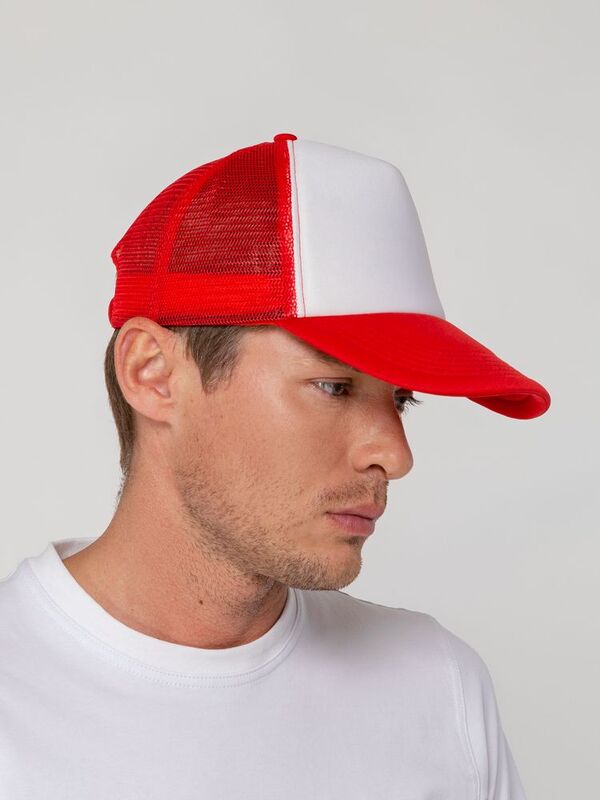 Бейсболка Sunbreaker, красная с белым арт.15151.50