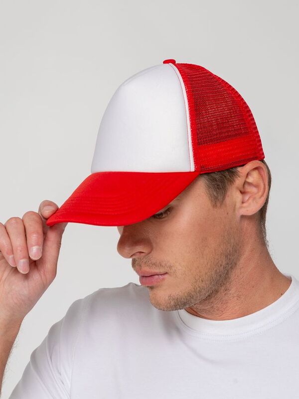Бейсболка Sunbreaker, красная с белым арт.15151.50