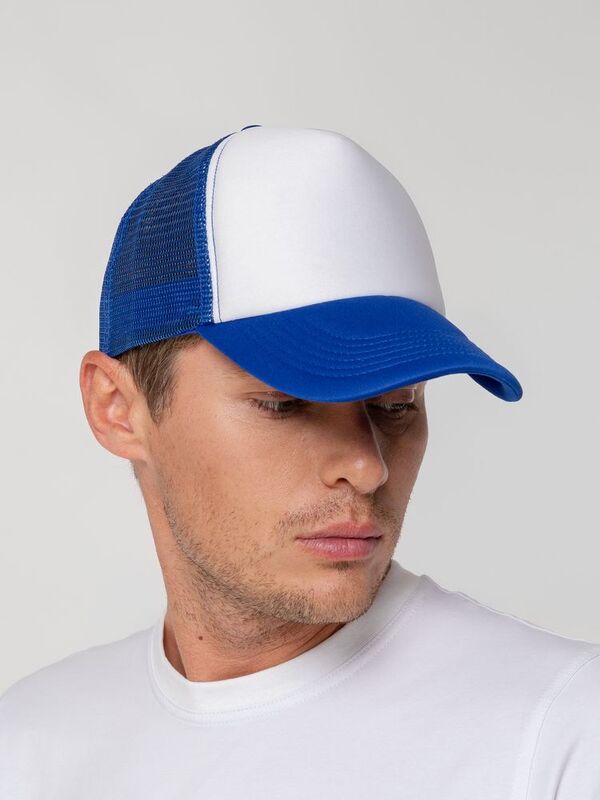 Бейсболка Sunbreaker, ярко-синяя с белым арт.15151.64