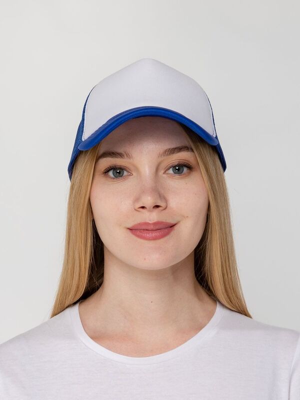 Бейсболка Sunbreaker, ярко-синяя с белым арт.15151.64