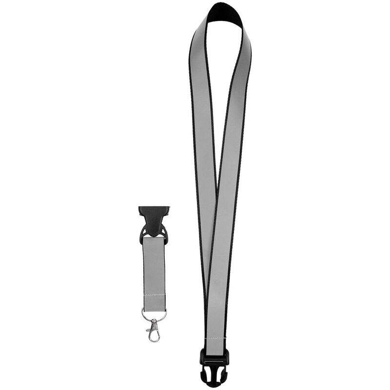 Лента светоотражающая Interlevel, черная с серым арт.16136.13