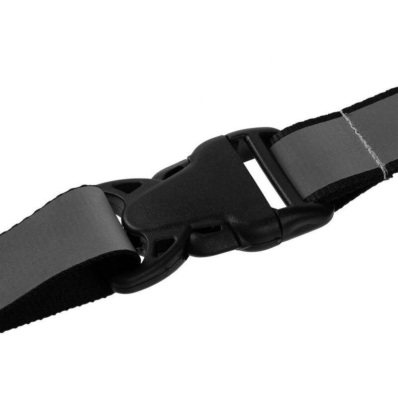 Лента светоотражающая Interlevel, черная с серым арт.16136.13