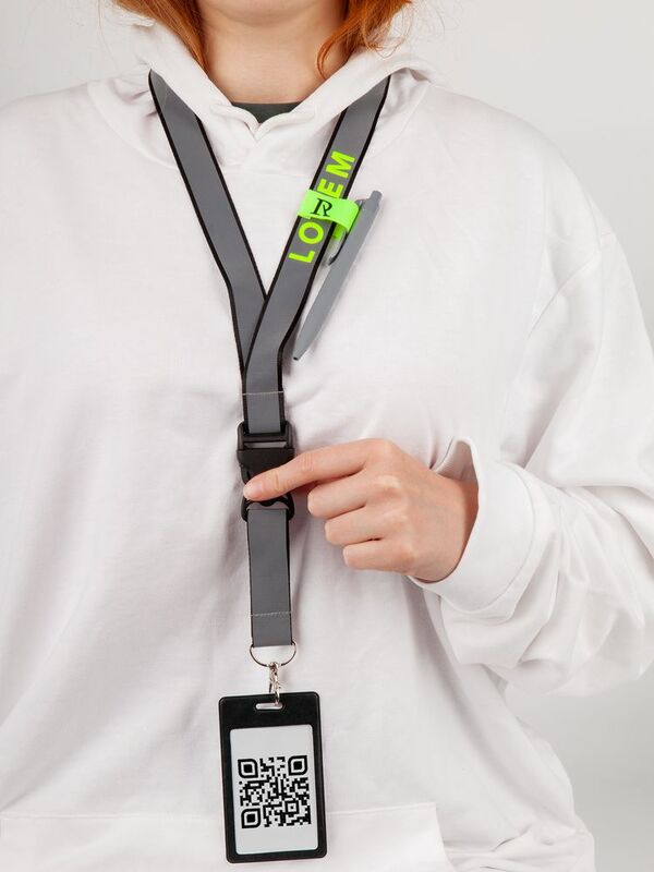 Лента светоотражающая Interlevel, красная с серым арт.16136.15