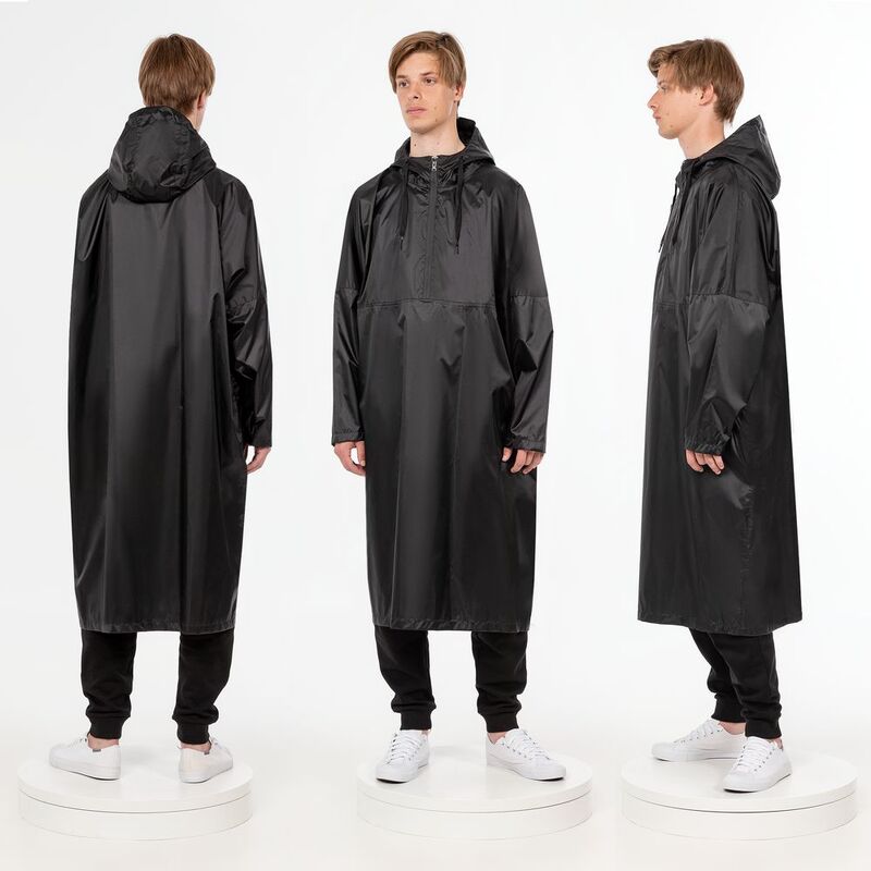 Дождевик-анорак R1, черный арт.15201.30