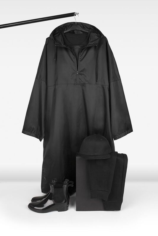 Дождевик-анорак R1, черный арт.15201.30