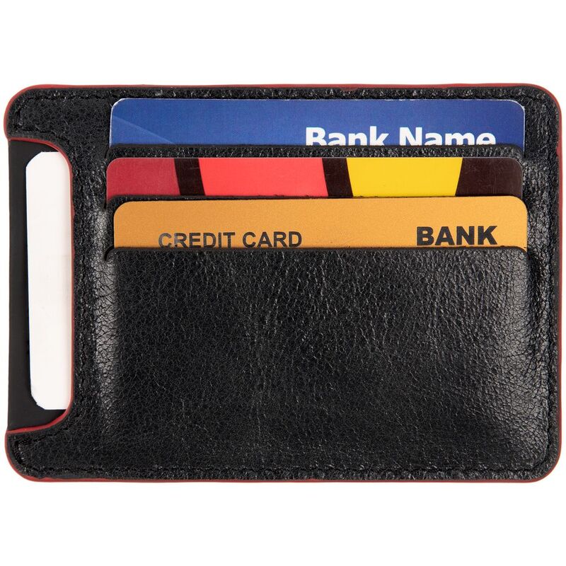 Чехол для карточек Arrival, черный с красным арт.16153.35