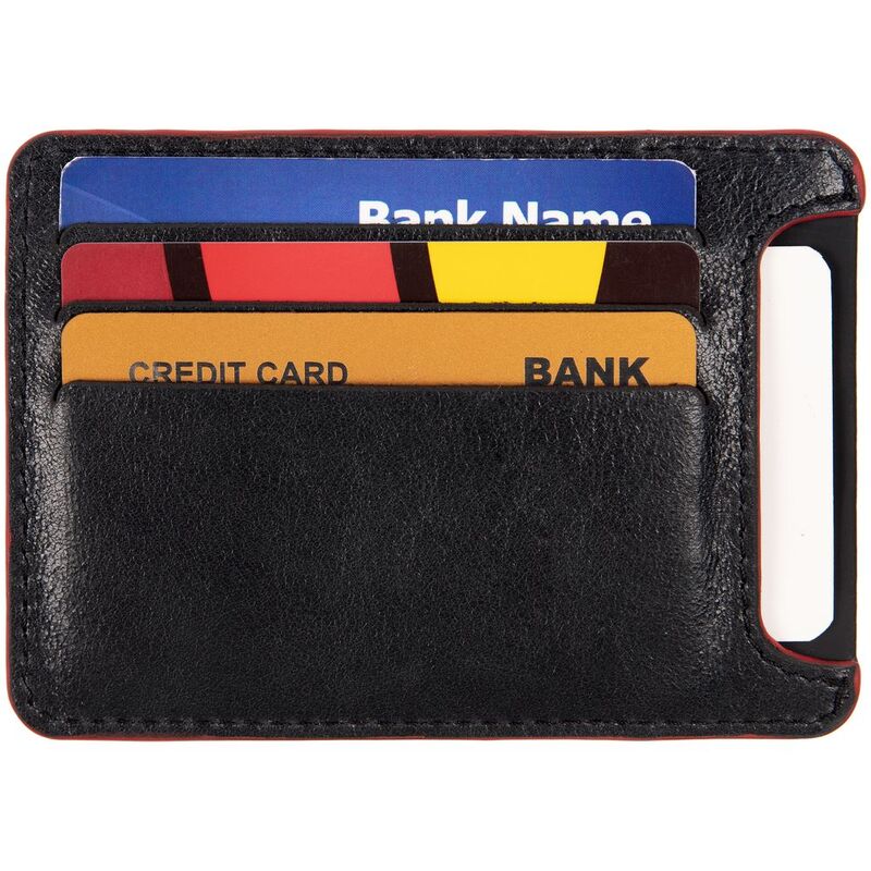 Чехол для карточек Arrival, черный с красным арт.16153.35