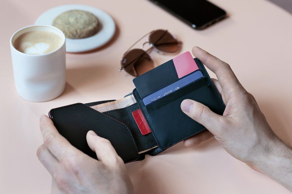 Портмоне Arrival, черное с красным арт.16154.35