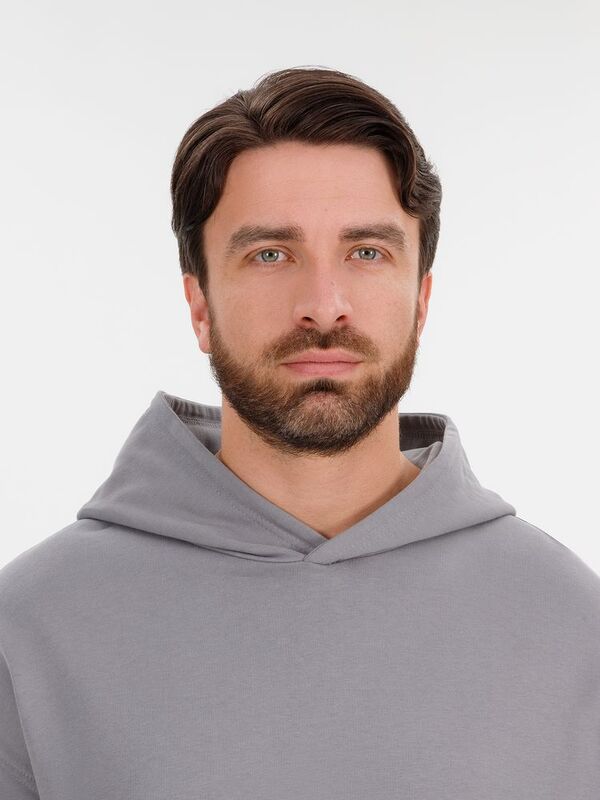 Худи оверсайз унисекс Outshine, серое арт.15029.11