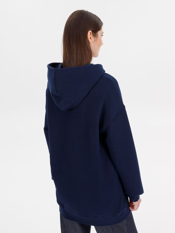 Худи оверсайз унисекс Outshine, темно-синее арт.15029.44