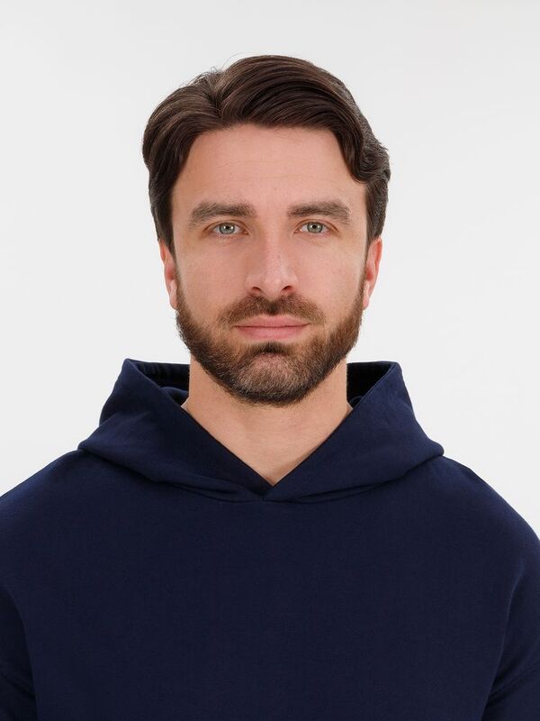 Худи оверсайз унисекс Outshine, темно-синее арт.15029.44