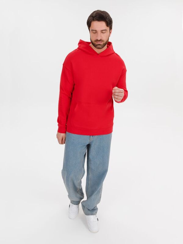 Худи оверсайз унисекс Outshine, красное арт.15029.50