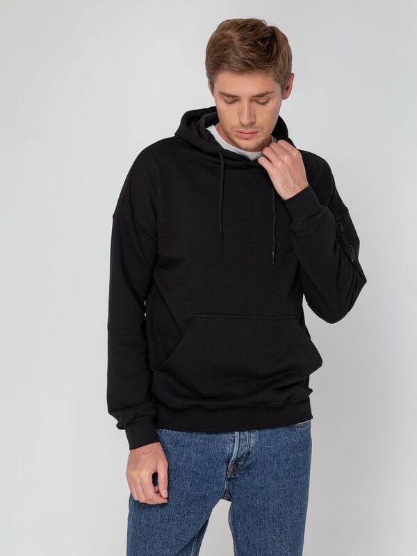 Худи унисекс Hand Some, черное арт.15502.30