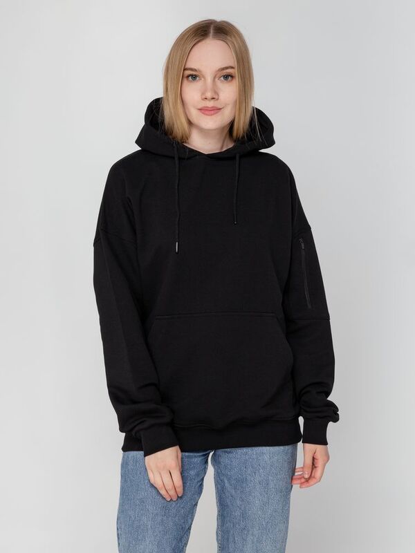 Худи унисекс Hand Some, черное арт.15502.30
