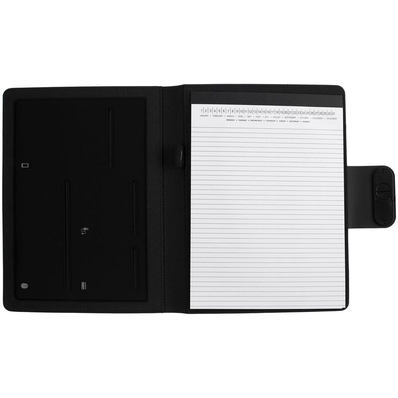 Папка с блокнотом Midstream, черная арт.23088.30