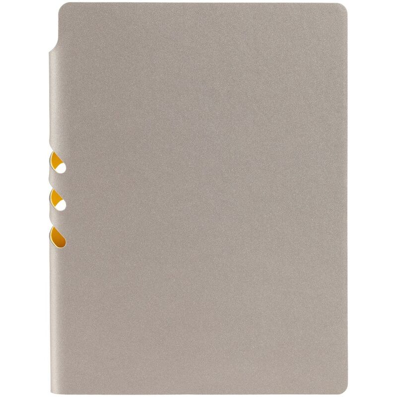 Ежедневник Flexpen, недатированный, серебристо-желтый арт.11087.81