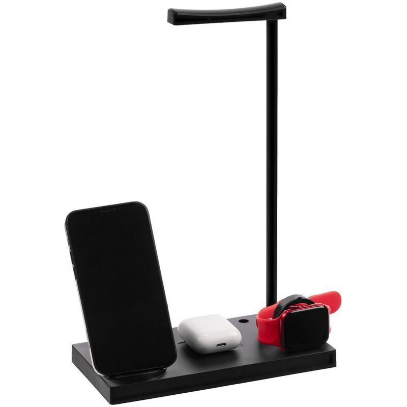 Зарядная станция с лампой Quick Trick, черная арт.15193.30