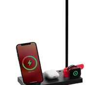 Зарядная станция с лампой Quick Trick, черная арт.15193.30