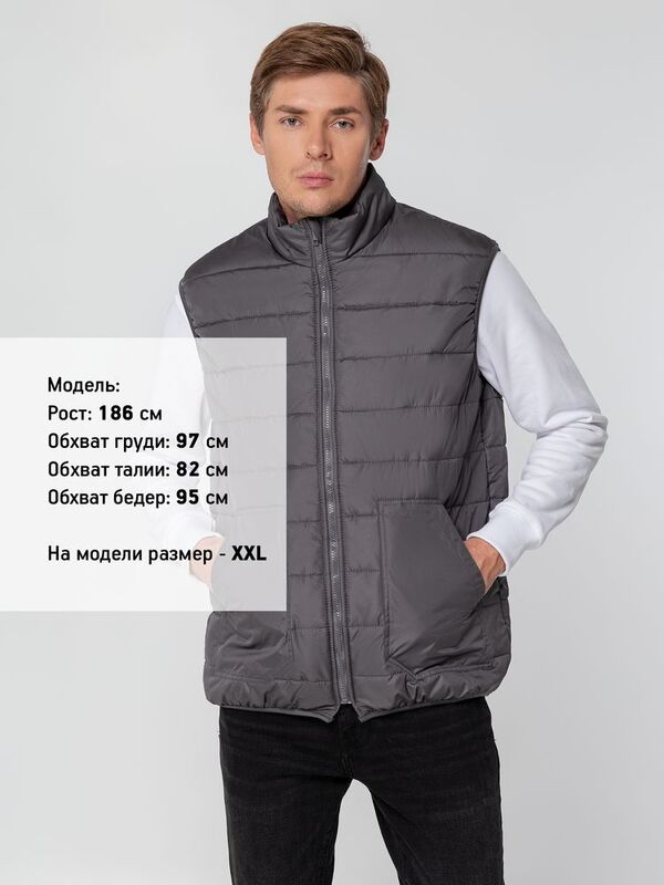 Жилет Leven, темно-серый (графит) арт.14116.10