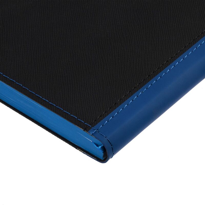 Ежедневник Nice Twice, недатированный, черный с синим арт.22041.43