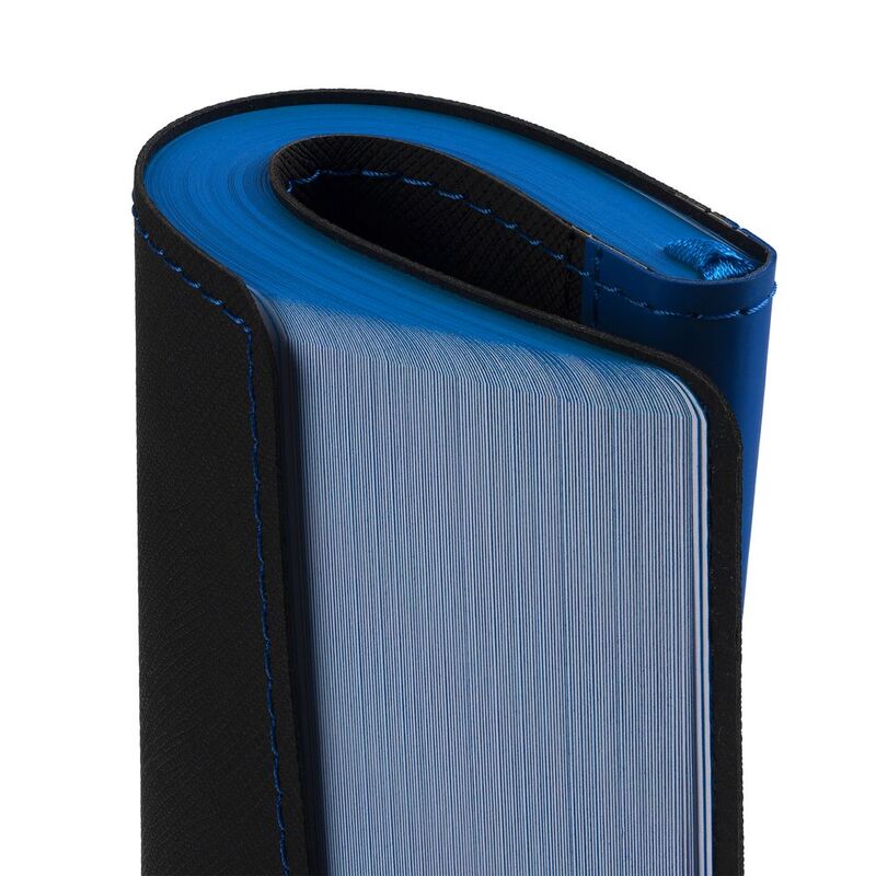 Ежедневник Nice Twice, недатированный, черный с синим арт.22041.43