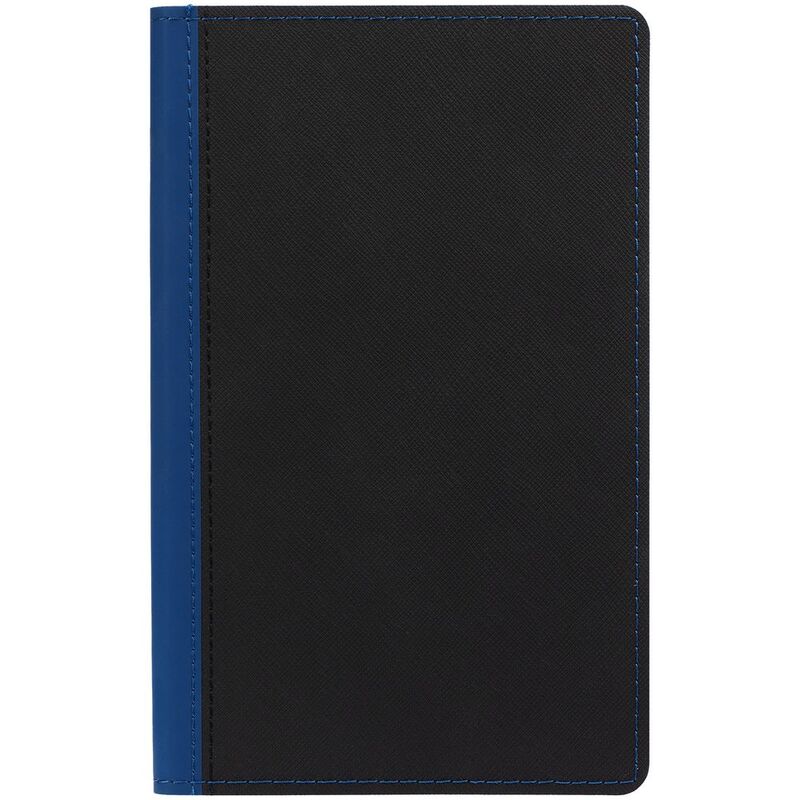Ежедневник Nice Twice, недатированный, черный с синим арт.22041.43