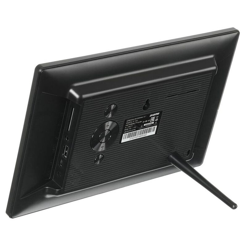 Цифровая фоторамка Digma PF-1043, черная арт.15391.30