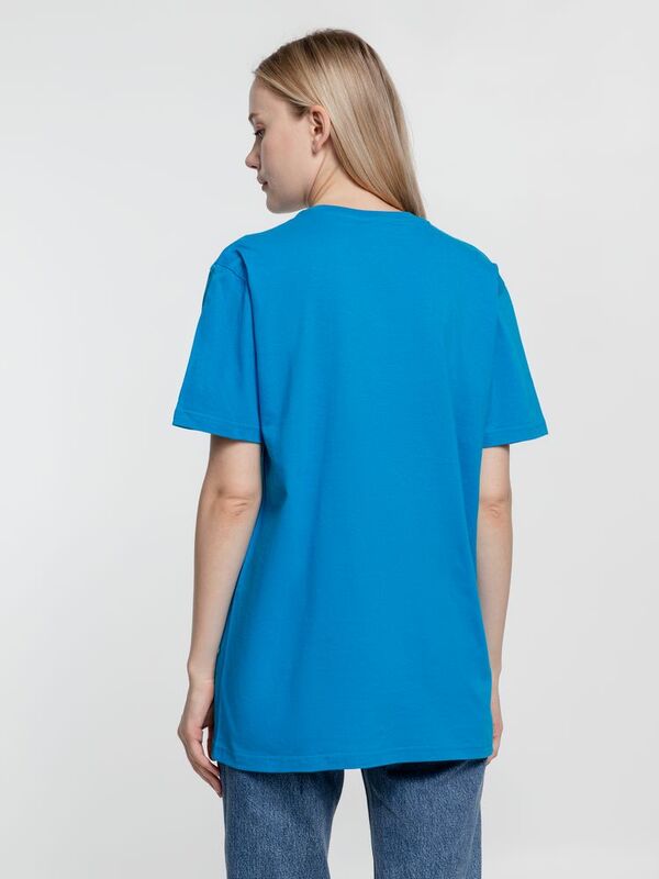 Футболка унисекс T-Bolka 160, бирюзовая арт.6140.42