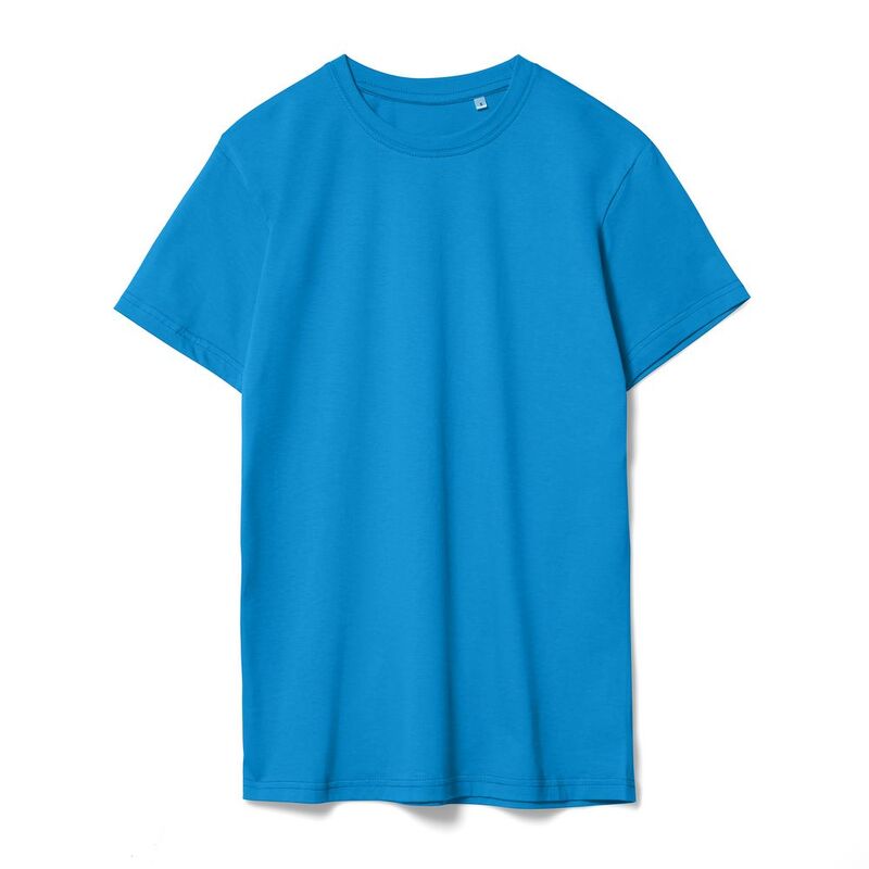 Футболка унисекс T-Bolka 160, бирюзовая арт.6140.42