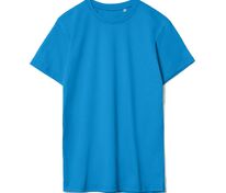 Футболка унисекс T-Bolka 160, бирюзовая арт.6140.42