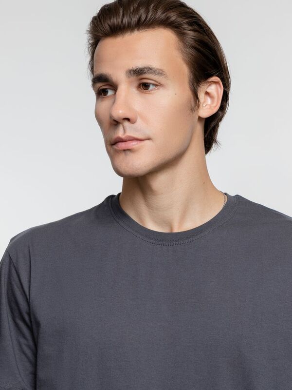 Футболка унисекс T-Bolka 160, темно-серая (графит) арт.6140.10