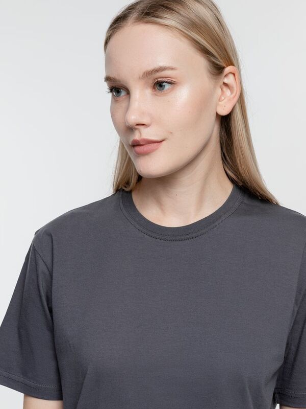 Футболка унисекс T-Bolka 160, темно-серая (графит) арт.6140.10