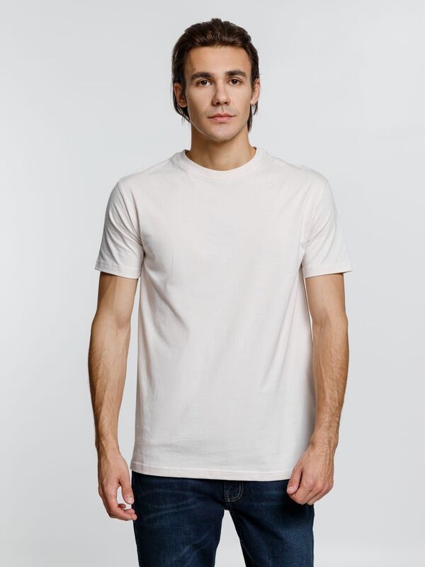 Футболка унисекс T-Bolka 160, молочно-белая арт.6140.62