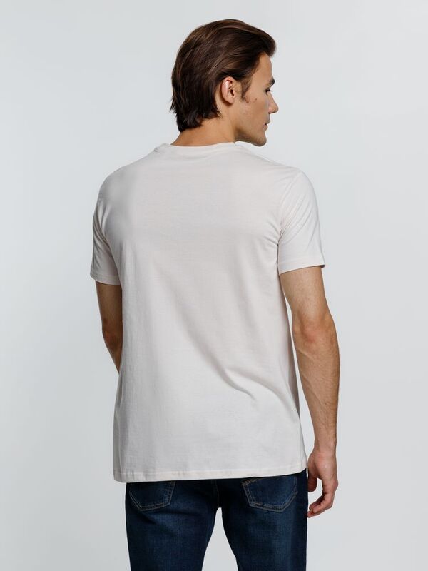 Футболка унисекс T-Bolka 160, молочно-белая арт.6140.62