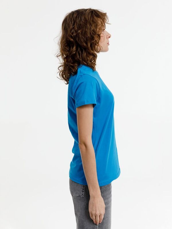 Футболка женская T-bolka Lady, бирюзовая арт.1878.42
