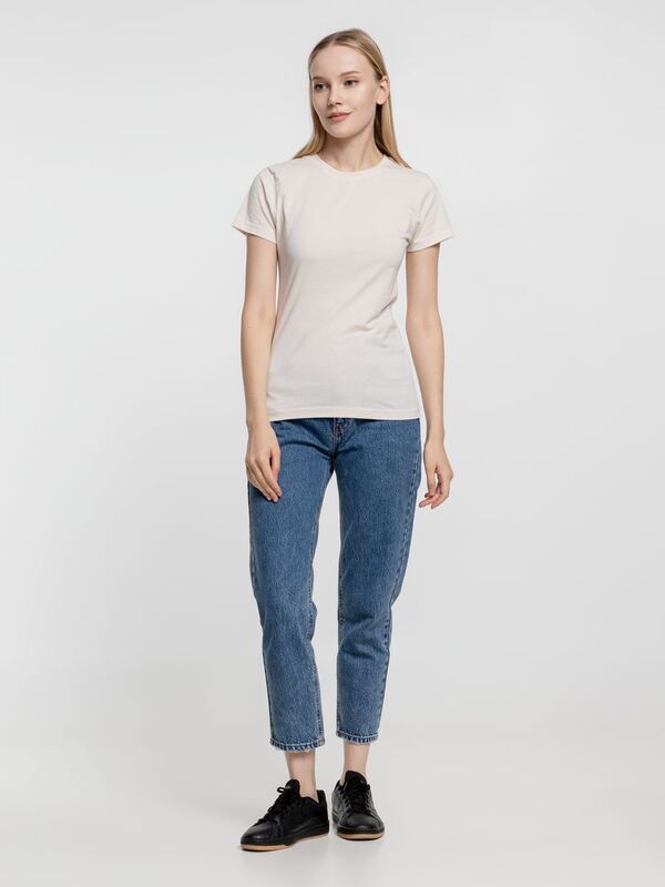 Футболка женская T-bolka Lady, молочно-белая арт.1878.62