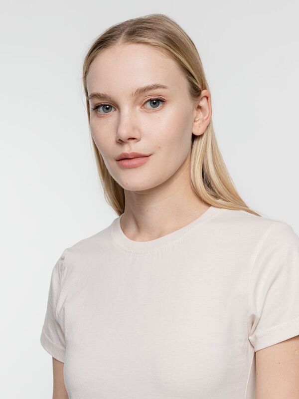 Футболка женская T-bolka Lady, молочно-белая арт.1878.62