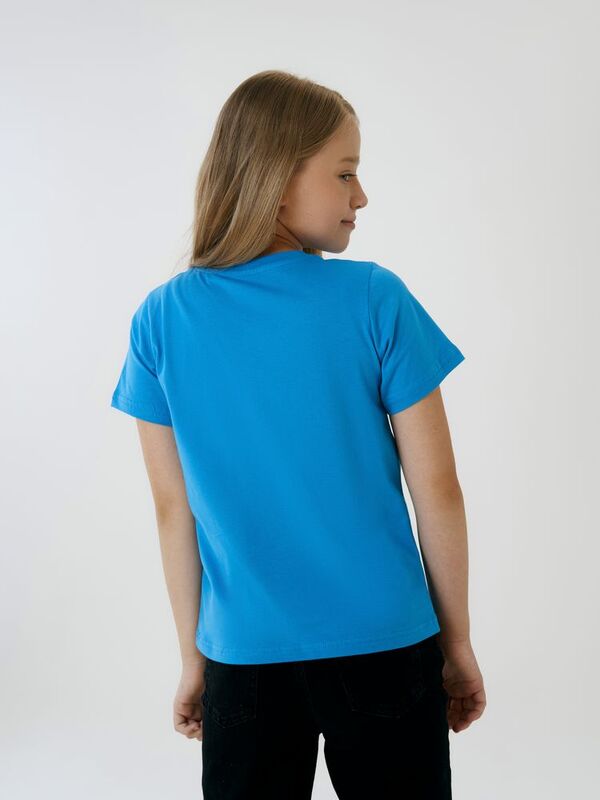 Футболка детская T-Bolka Kids, бирюзовая арт.2504.42