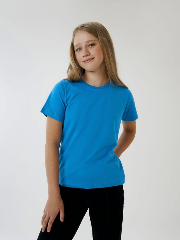 Футболка детская T-Bolka Kids, бирюзовая арт.2504.42
