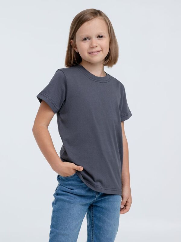 Футболка детская T-Bolka Kids, темно-серая (графит) арт.2504.10