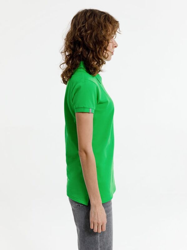Рубашка поло женская Virma Premium Lady, зеленое яблоко арт.11146.94