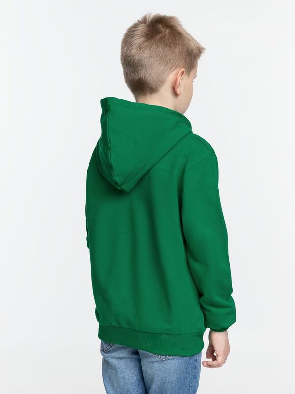 Толстовка с капюшоном детская Kirenga Kids, зеленая арт.11147.92